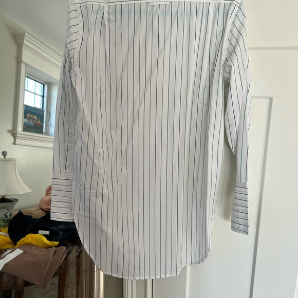 J. Crew tunic poplin pop-over striped shirt. NWT. - Picture 5 of 6